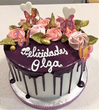 Crema con Chocolate cascada lila