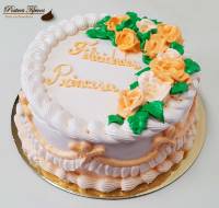 Torta Merengue con rosas (2)